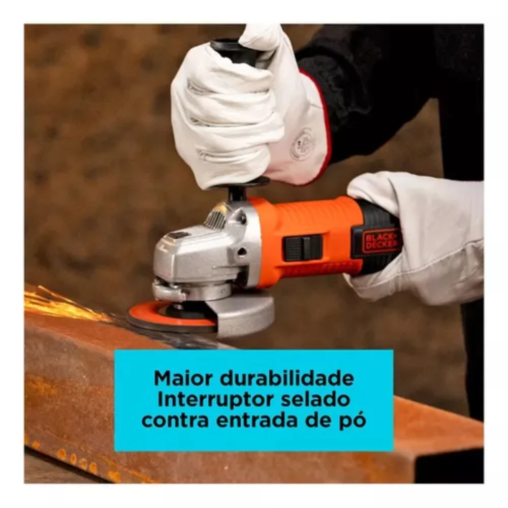 ESMERILHADEIRA 4.1/2" (115 MM) 920 WATTS 220V G720XB2 - BLACK & DECKER