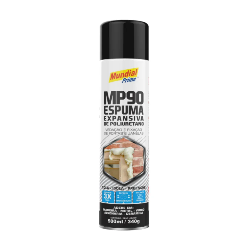 ESPUMA DE POLIURETANO, 500 ML (340G) - MUNDIAL PRIME