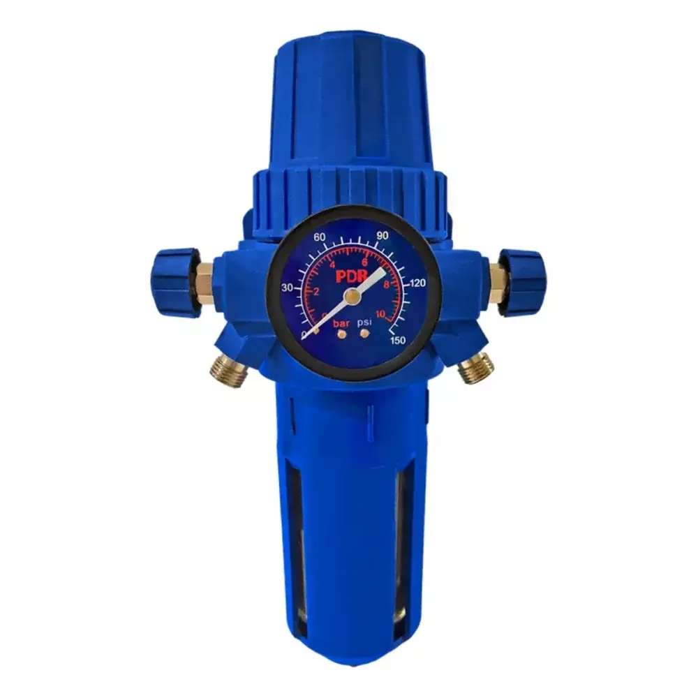 FILTRO AR REGULADOR DUPLO 1/4 POL. 5 MICRA 2000 L / MIN - LDR2