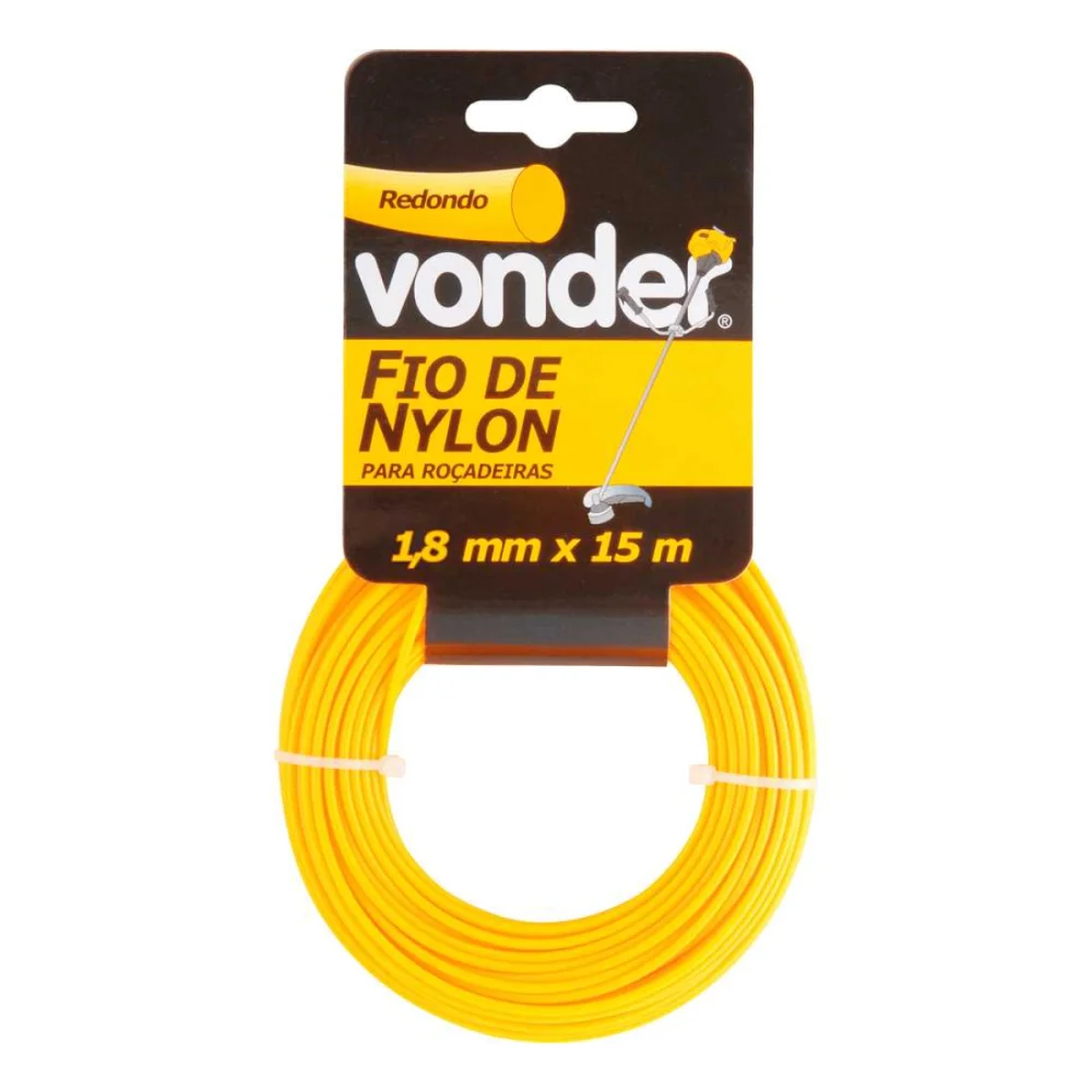 FIO DE NYLON 1.8 MM X 15 M REDONDO - VONDER