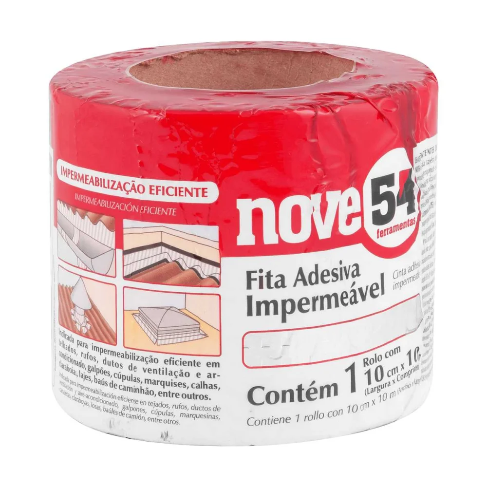 FITA ADESIVA IMPERMEAVEL 10 CM X 10 M - NOVE 54