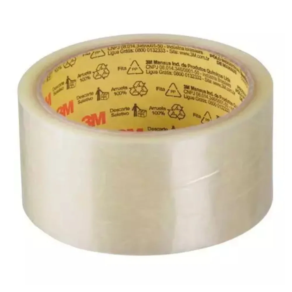 FITA ADESIVA PARA EMBALAGEM TRANSPARENTE 45 MM X 45 M - HB004234702 - 3M