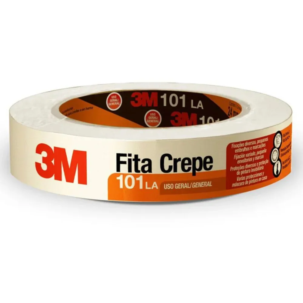 FITA CREPE USO GERAL 18MM X 50M 101LA - HB004415608 - 3M