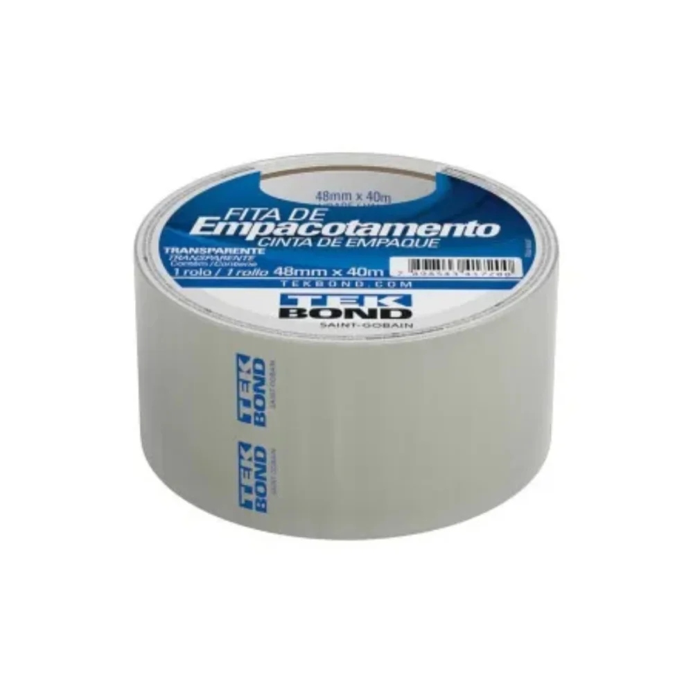 FITA DE EMPACOTAMENTO TRANSPARENTE 48 MM X 40 M - TEK BOND