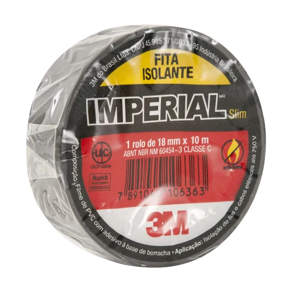 FITA ISOLANTE IMPERIAL SLIM 18 MM X 10 M - HB004236020 - 3M