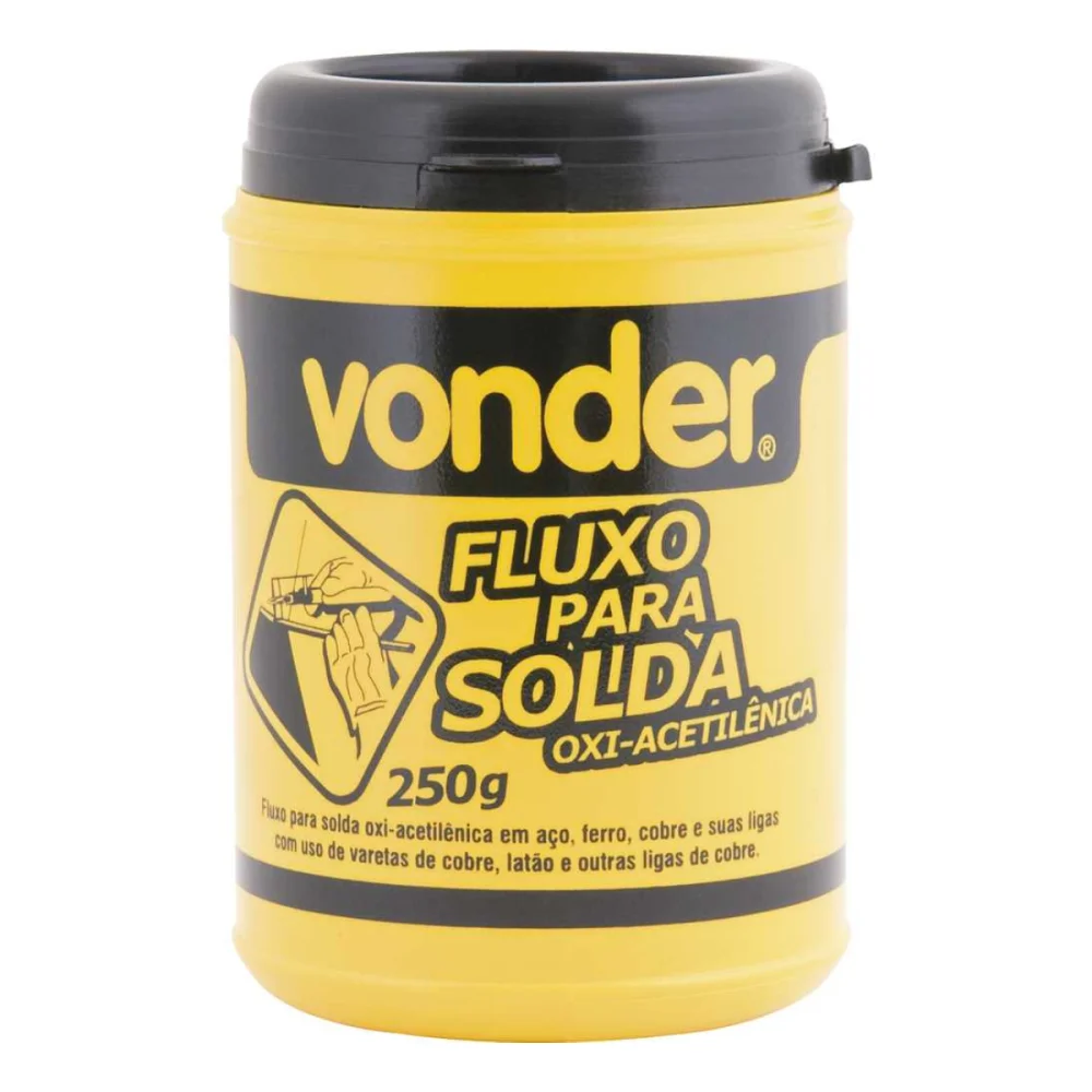 FLUXO PARA SOLDA LATAO E BRONZE, COM 250G - VONDER