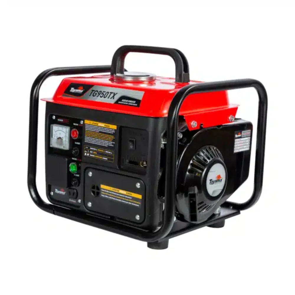 GERADOR PORTATIL A GASOLINA MONOFASICO 2 TEMPOS 127V 900W (TG950TX) - TOYAMA