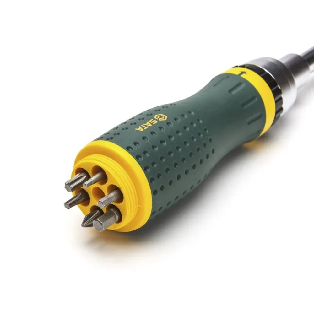 JOGO CHAVE RETA COM CATRACA 19 EM 1 COM 8 BITS DUPLOS ST09350 - SATA