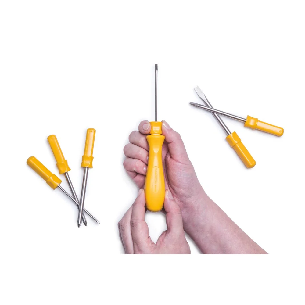 JOGO DE CHAVES DE FENDA COM PONTAS INTERCAMBIÁVEIS C/ 6 PÇS - TRAMONTINA