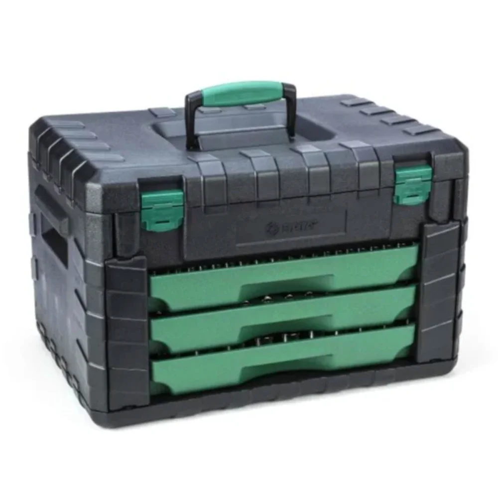 JOGO DE FERRAMENTAS / CAIXA GABINETE COM 3 GAVETAS 213 PÇS ST09512U - SATA
