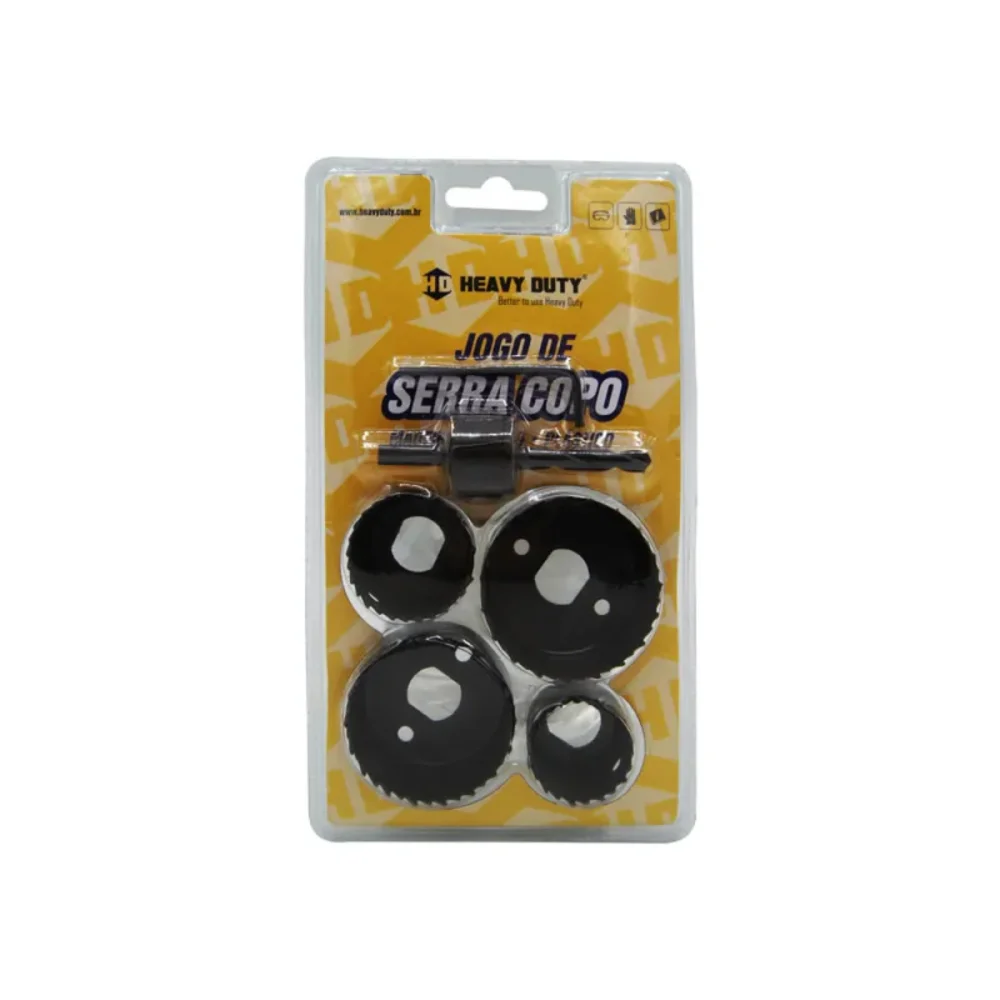 JOGO DE SERRAS COPO PARA MADEIRA / GESSO, C/ 6 PEÇAS - HEAVY DUTY