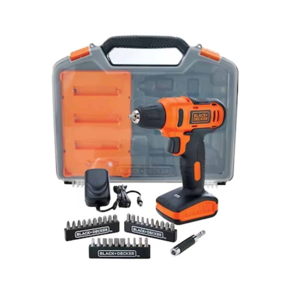 KIT PARAFUSADEIRA/FURADEIRA 3/8" 12V, COM 31 ACESSÓRIOS, LD12SC-BR - BLACK&DECKER