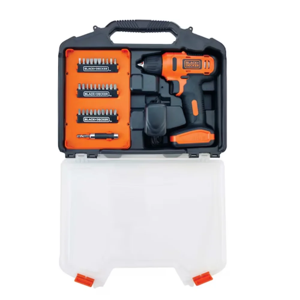 KIT PARAFUSADEIRA/FURADEIRA 3/8" 12V, COM 31 ACESSÓRIOS, LD12SC-BR - BLACK&DECKER