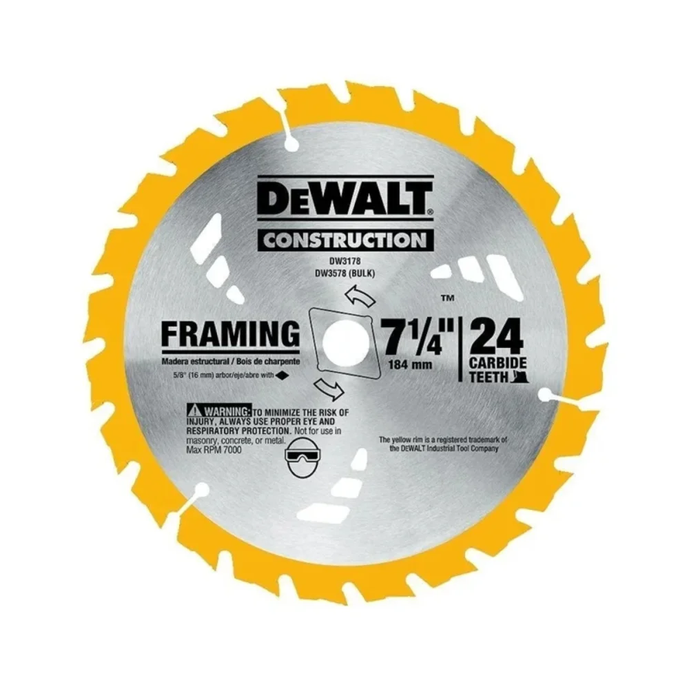 LAMINA DE SERRA 7.1/4" 24 DENTES DW3178 - DEWALT