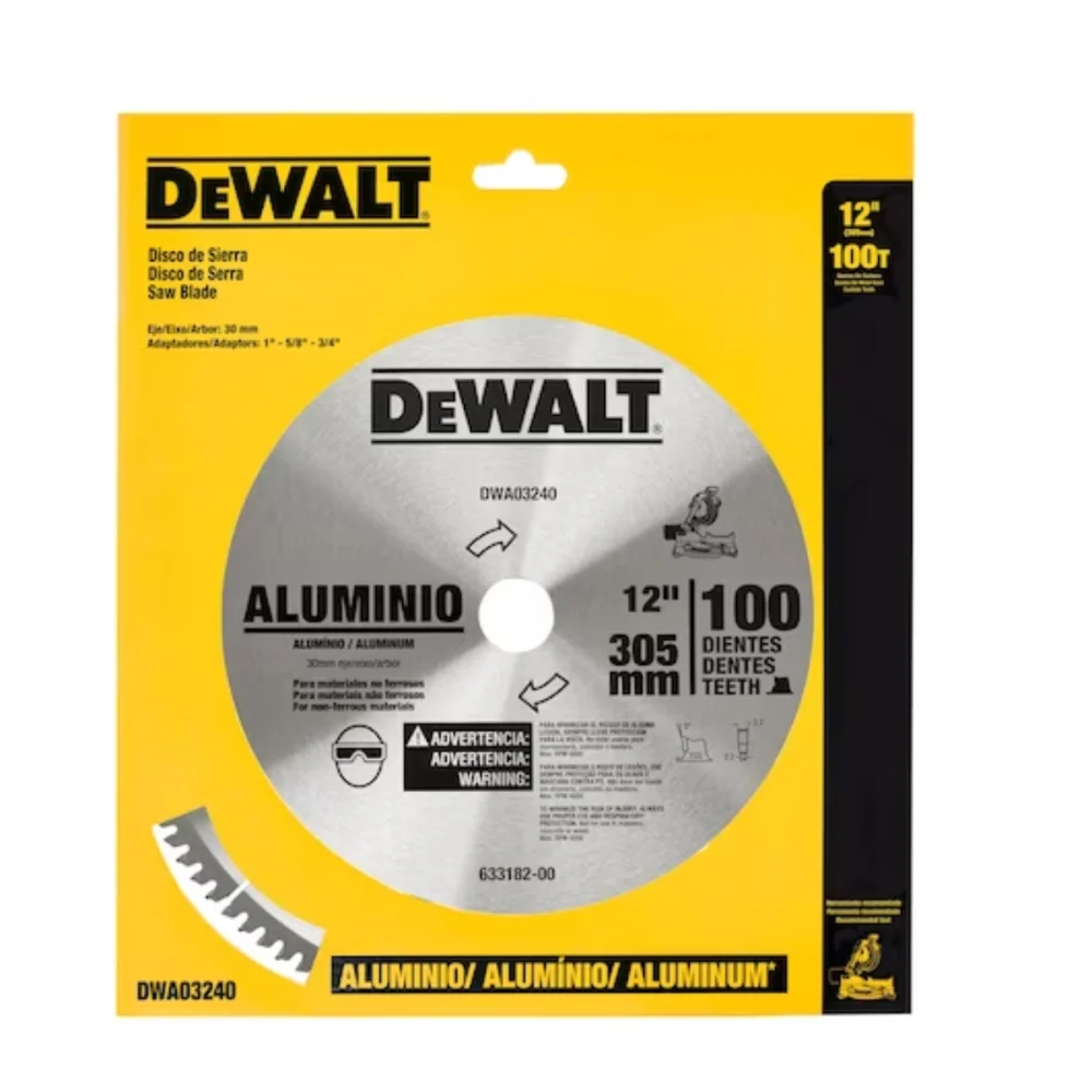 LAMINA DE SERRA ESQUADRIA 12" 100 DENTES ALUMINIO DWA03240 - DEWALT