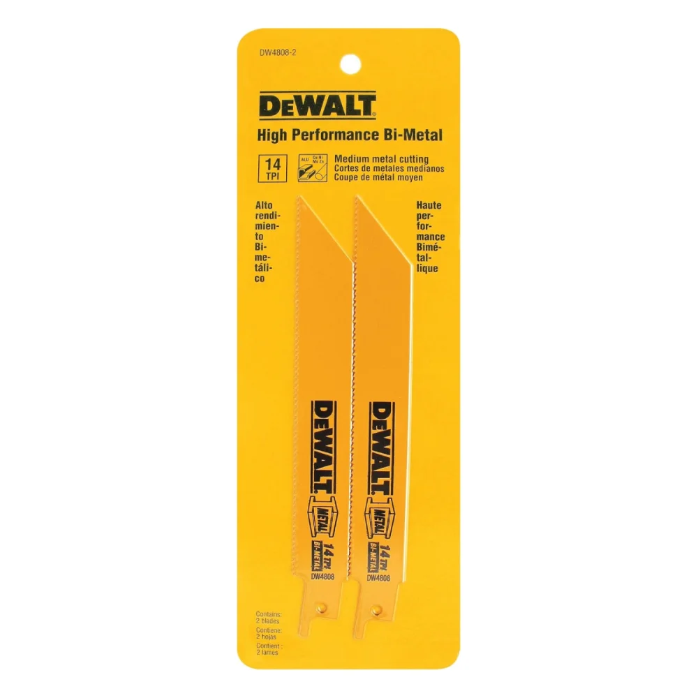 LAMINA DE SERRA SABRE  6" PARA METAL, COM 2 PECAS, DW4808-2 - DEWALT