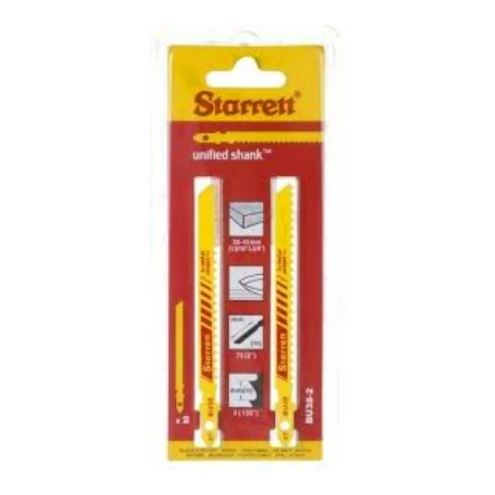 LÂMINA DE SERRA TICO TICO BI-METAL 75 MM 8D C/ 2 PÇS BU38-2 - STARRETT
