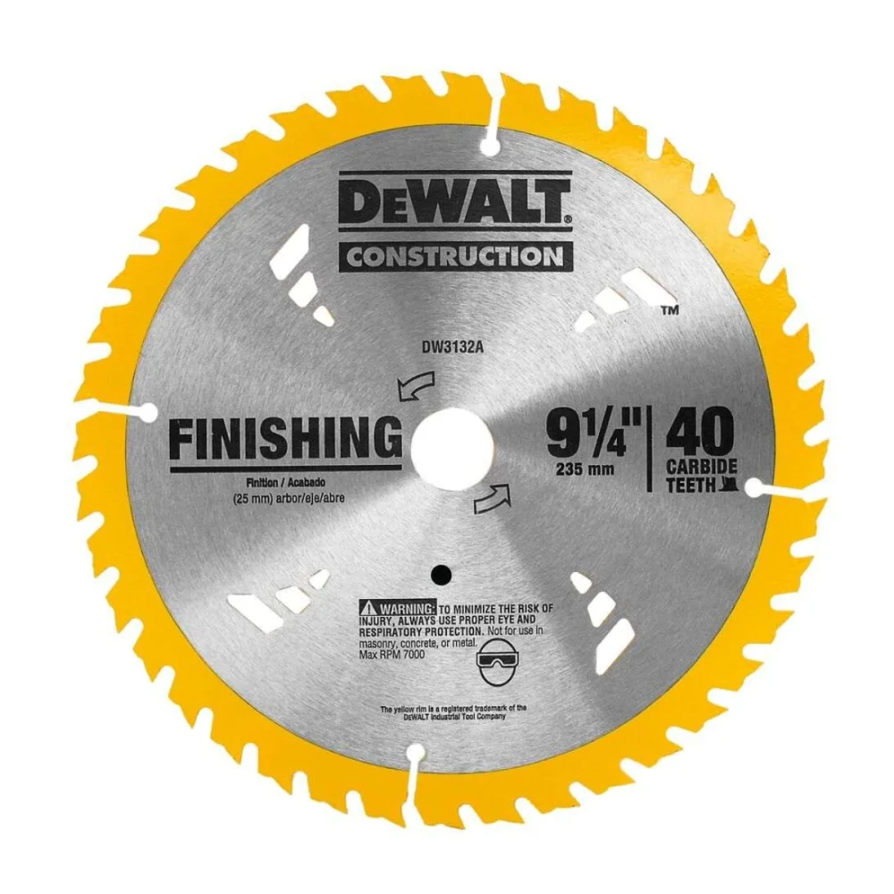 LAMINA WIDEA 9.1/4" 40 DENTES PARA SERRA CIRCULAR DW3132A - DEWALT