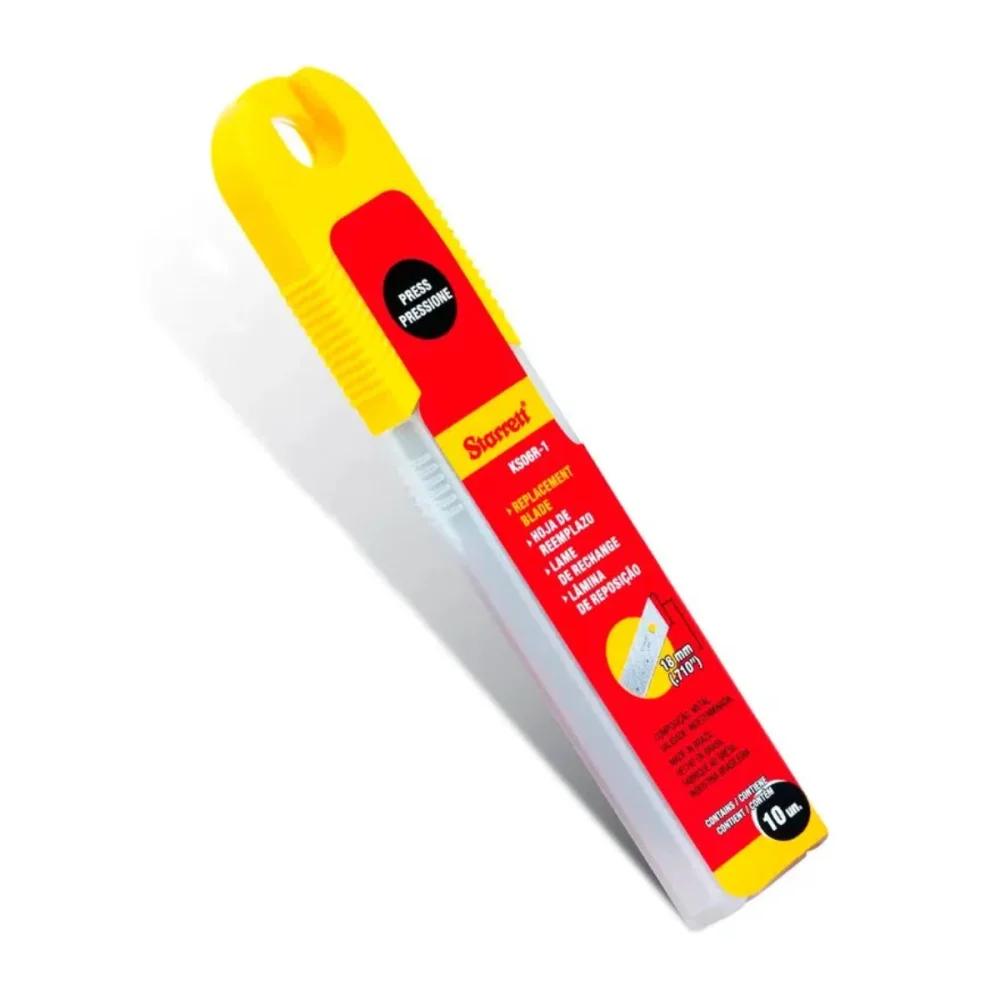 LÂMINAS PARA ESTILETE 18 MM LARGA C/ 10 PÇS KS06R-1 - STARRETT
