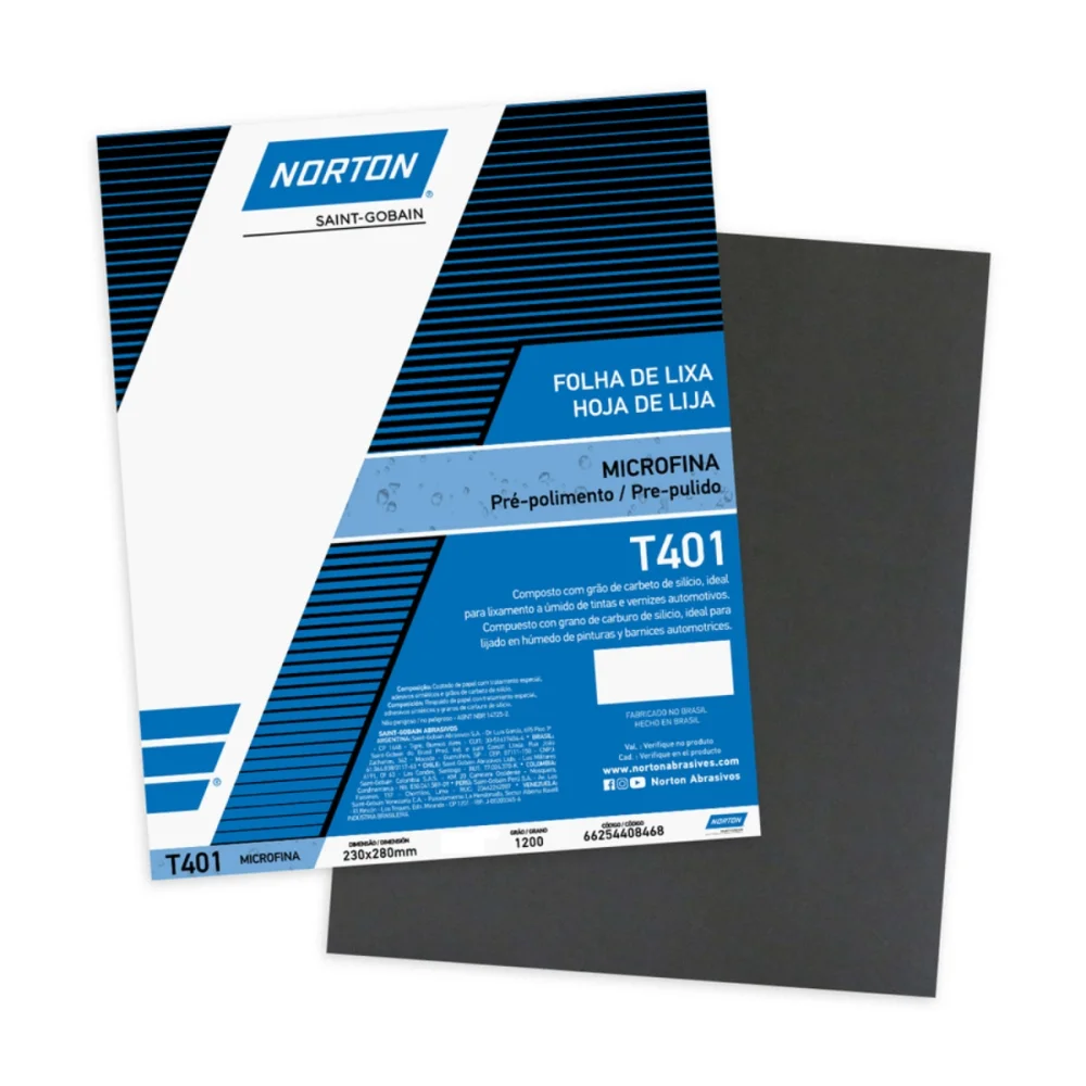 LIXA FOLHA D' AGUA T401 GRÃO 1200 - NORTON