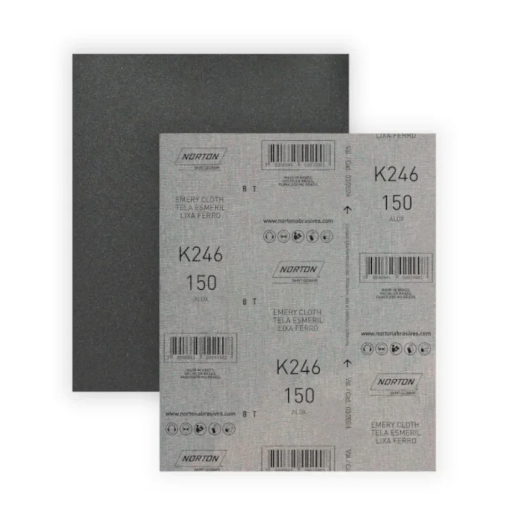 LIXA FOLHA FERRO K246 GRÃO 150 - NORTON