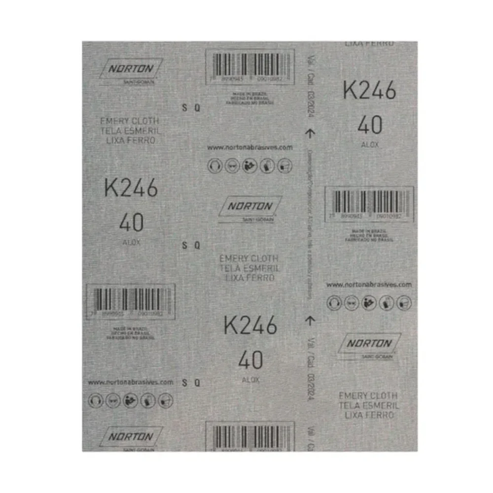LIXA FOLHA FERRO K246 GRÃO  40 - NORTON
