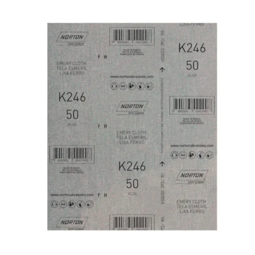 LIXA FOLHA FERRO K246 GRÃO  50 - NORTON