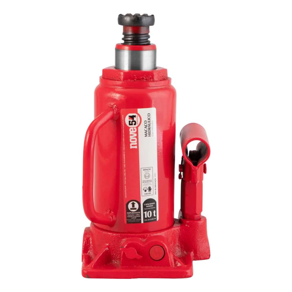 MACACO HIDRÁULICO TIPO GARRAFA 10 TONELADAS - NOVE54