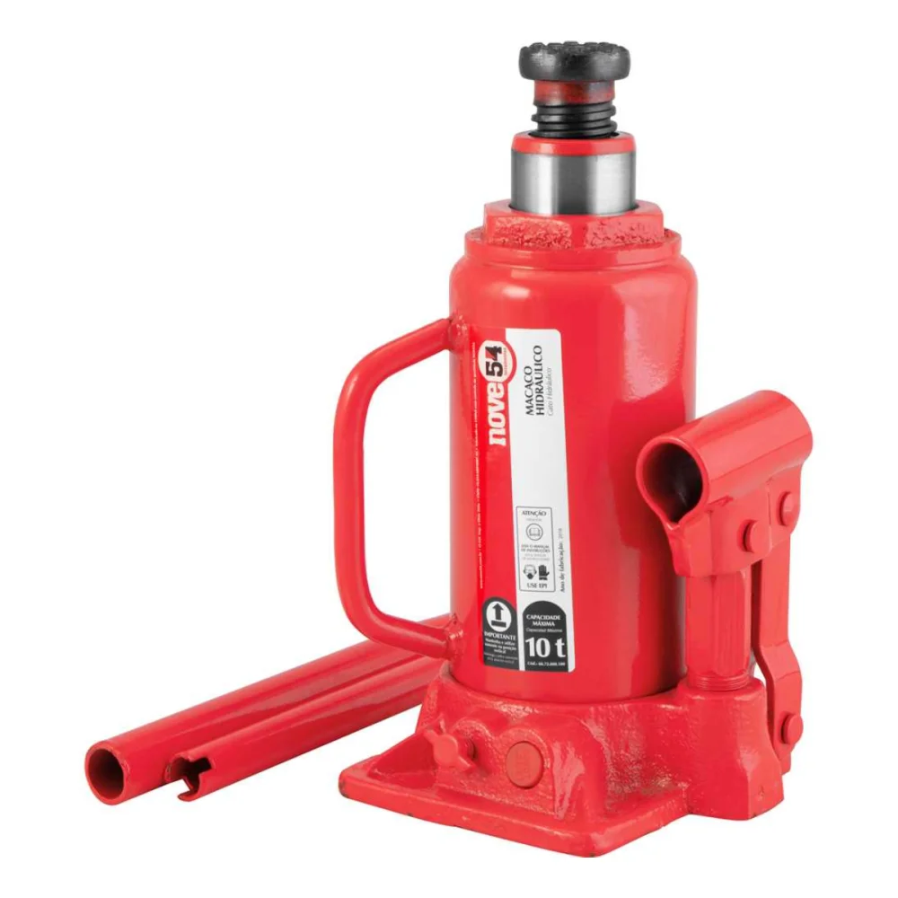MACACO HIDRÁULICO TIPO GARRAFA 10 TONELADAS - NOVE54