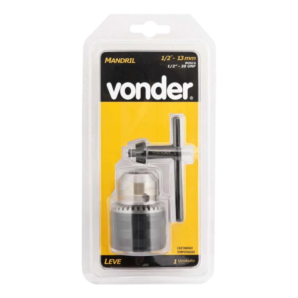 MANDRIL LEVE 13.0 MM 1/2", ROSCA 1/2" - VONDER