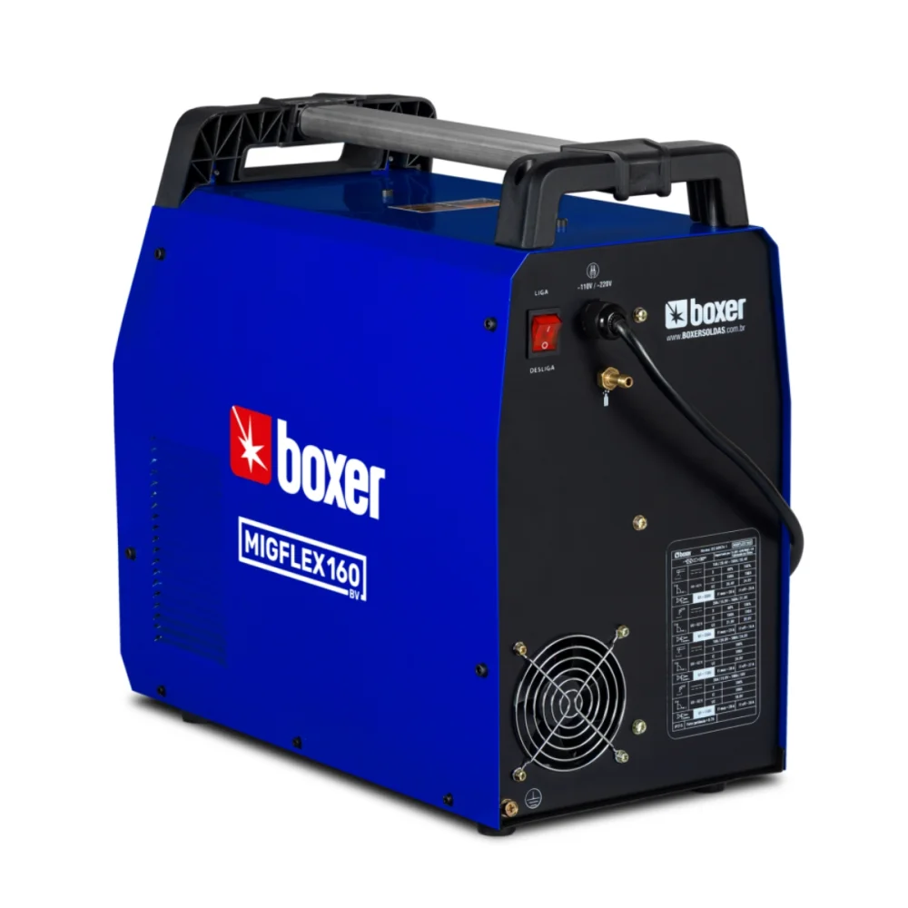 MÁQUINA DE SOLDA MULTI PROCESSO MIG FLEX 160 BIVOLT - BOXER