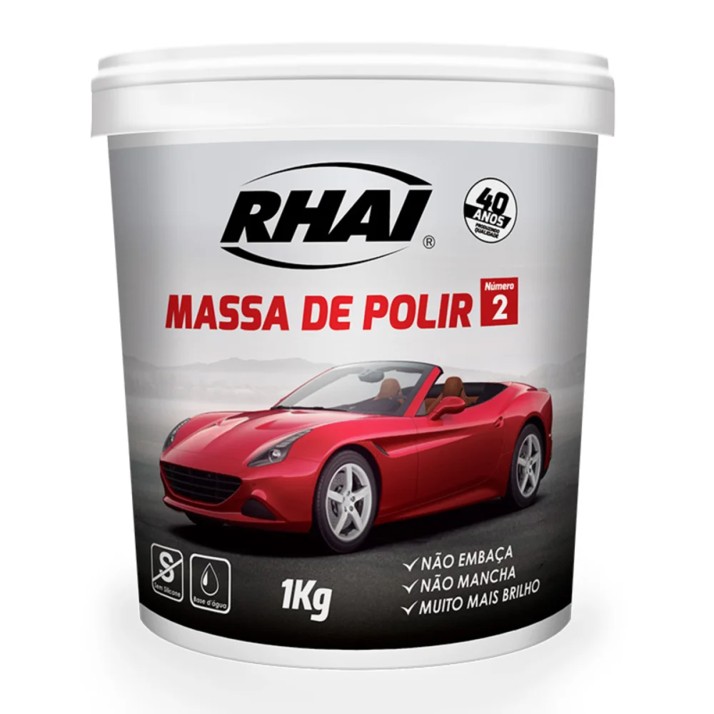 MASSA DE POLIR BRANCA N° 2, 1 KG - RHAI