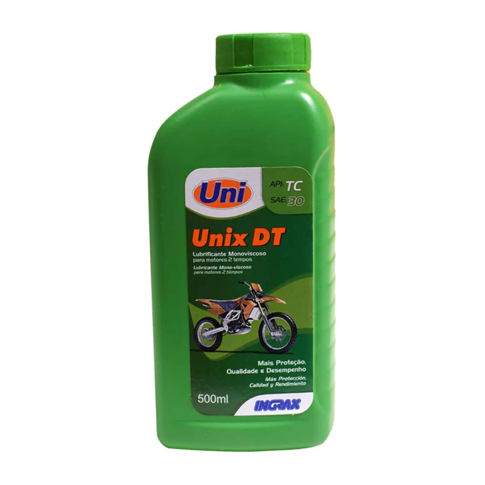 ÓLEO UNIX DT, 2 TEMPOS, 500 ML - INGRAX