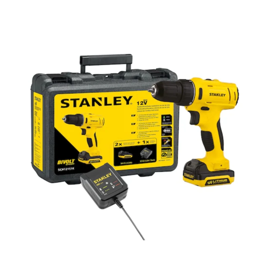 PARAFUSADEIRA / FURADEIRA DE IMPACTO BATERIA 12V SCH121S1K-BR - STANLEY