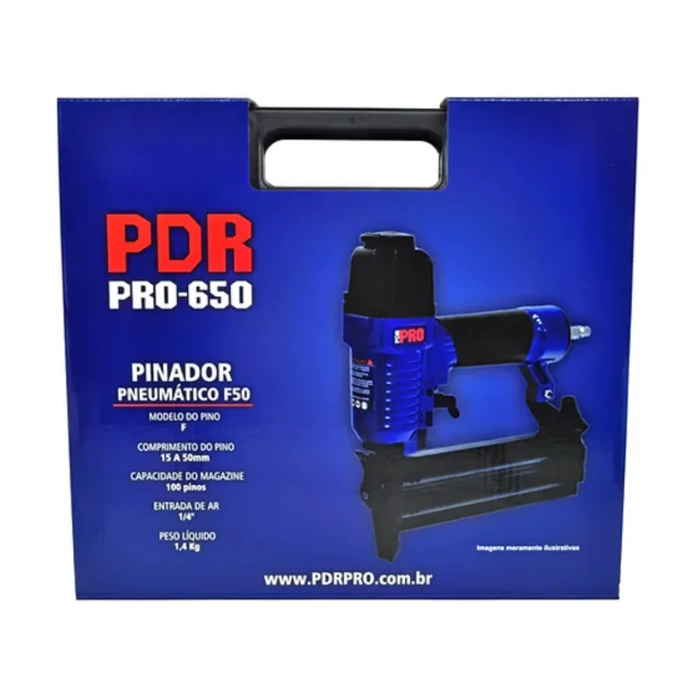 PINADOR PNEUMÁTICO F-50 PARA PINOS F15 A 50 MM PRO-650 - LDR2