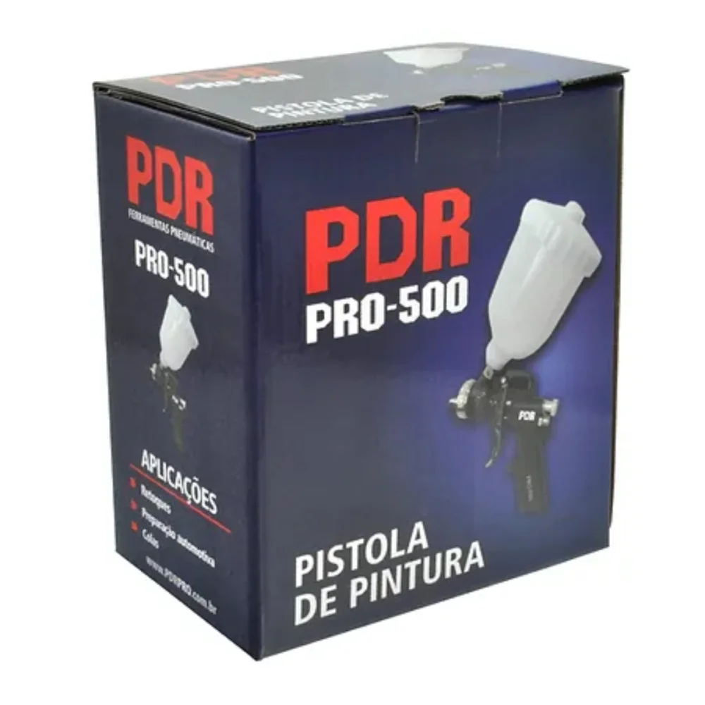 PISTOLA DE PINTURA GRAVIDADE BICO DE 1,5 MM, 500 ML, PRO-500 - LDR2