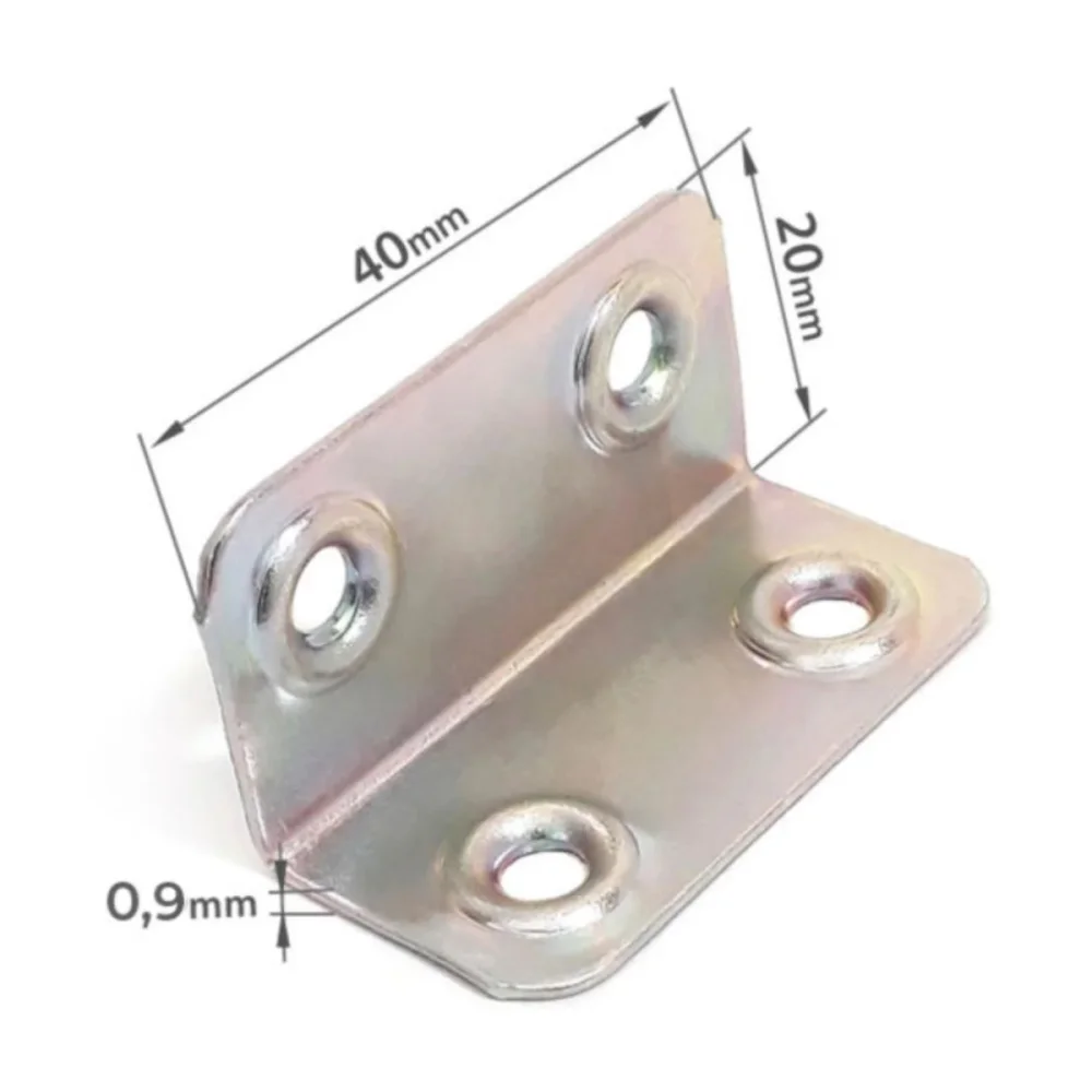 PLACA DE JUNÇÃO 20 X 40 X 1 MM, PCT C/4 UN (N644) - MINUTEX