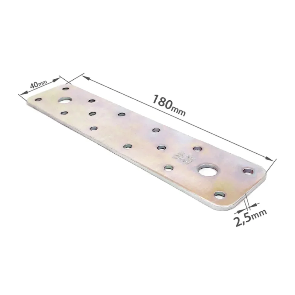 PLACA DE JUNÇÃO RETA 130 X 40 X 2.5 MM (N868) - MINUTEX