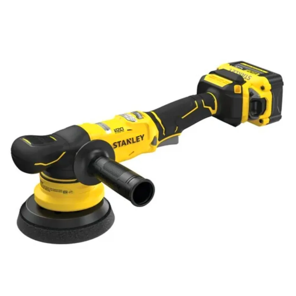 POLITRIZ ROTO ORBITAL 20V MAX 5" (127 MM) 2 BATERIAS 4 AH, CARREGADOR E MALETA PROSTACK SBE150M2T-BR - STANLEY