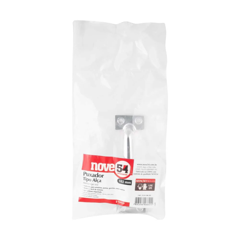 PUXADOR TIPO ALÇA 102 MM - NOVE54