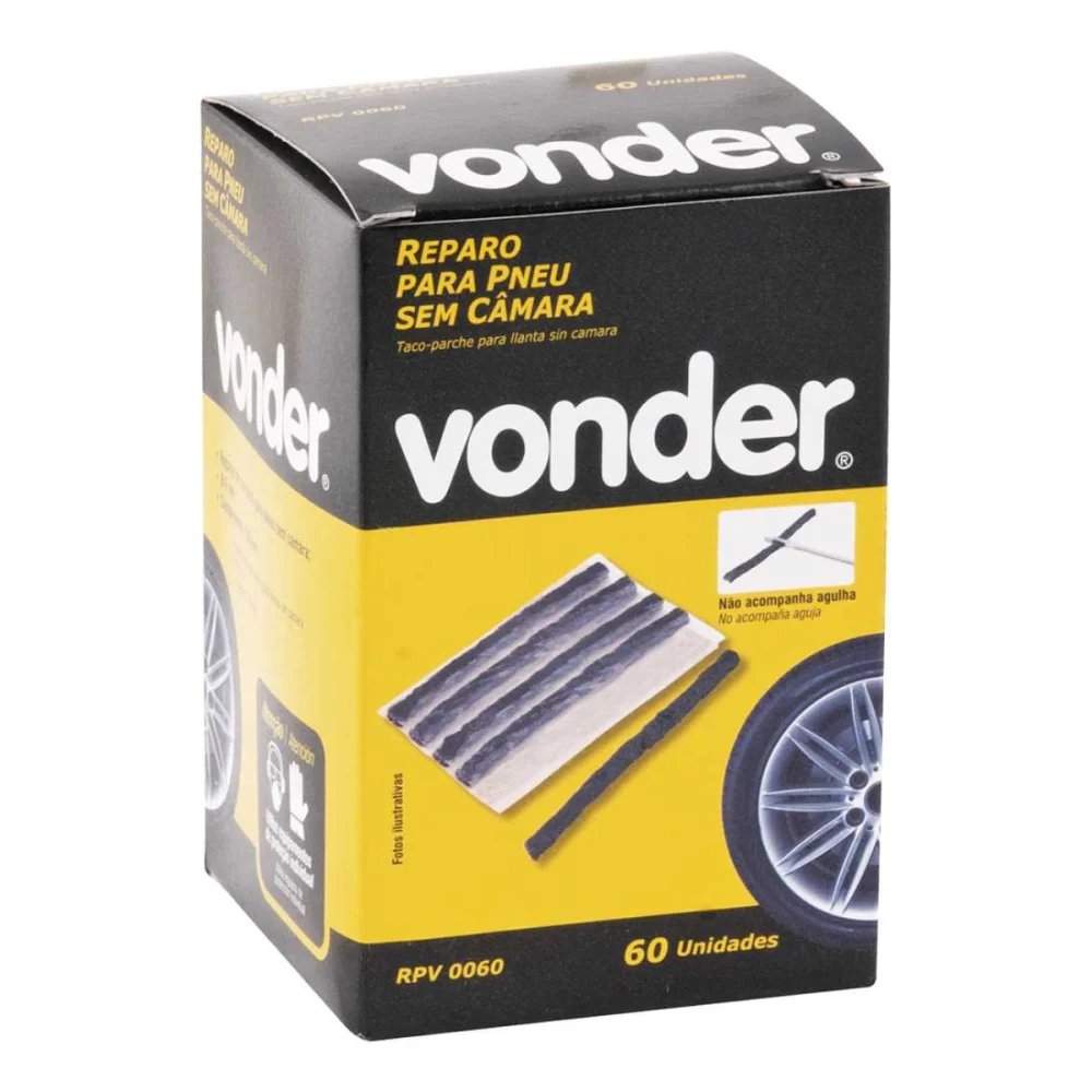 REPARO PARA PNEU SEM CAMARA 100 MM CX/60 PCS -  VONDER