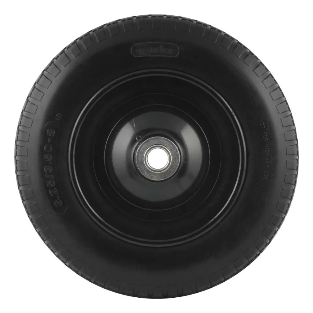 RODA COMPLETA COM PNEU MACIÇO, ARO 8", FURO 1", CAPAC. 100 KG - VONDER