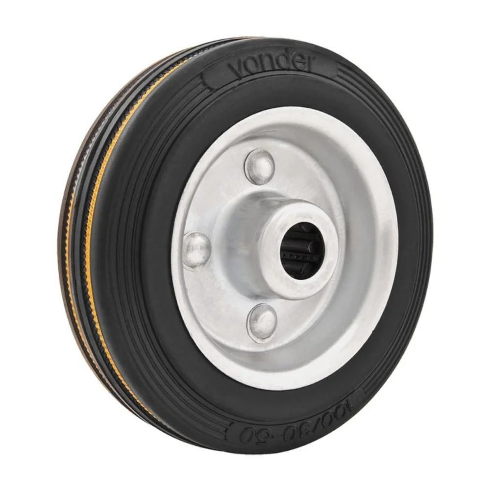 RODA DE BORRACHA 8" MÉDIA - VONDER