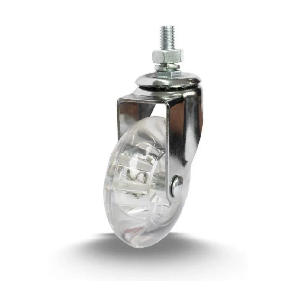 RODÍZIO 2" GEL PLACA GIRATÓRIA COM RODA EM PU (8133) - COLSON