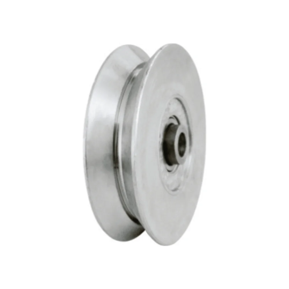ROLDANA DE FERRO 4 X 19 MM, EM V, COM PARAFUSO E BUCHA, POLIDA - DE TONI