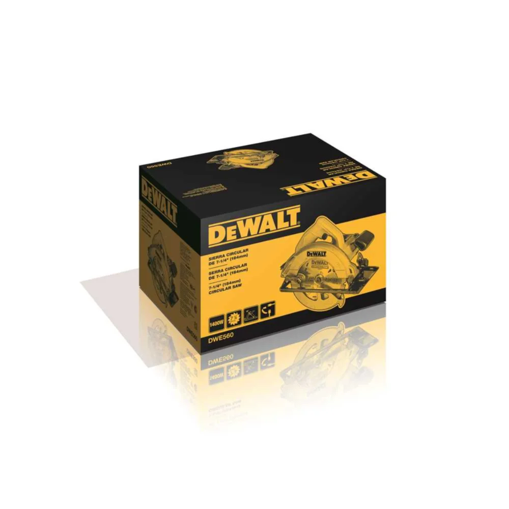 SERRA CIRCULAR 7.1/4" (184 MM) 1400 WATTS 127V DWE560 - DEWALT