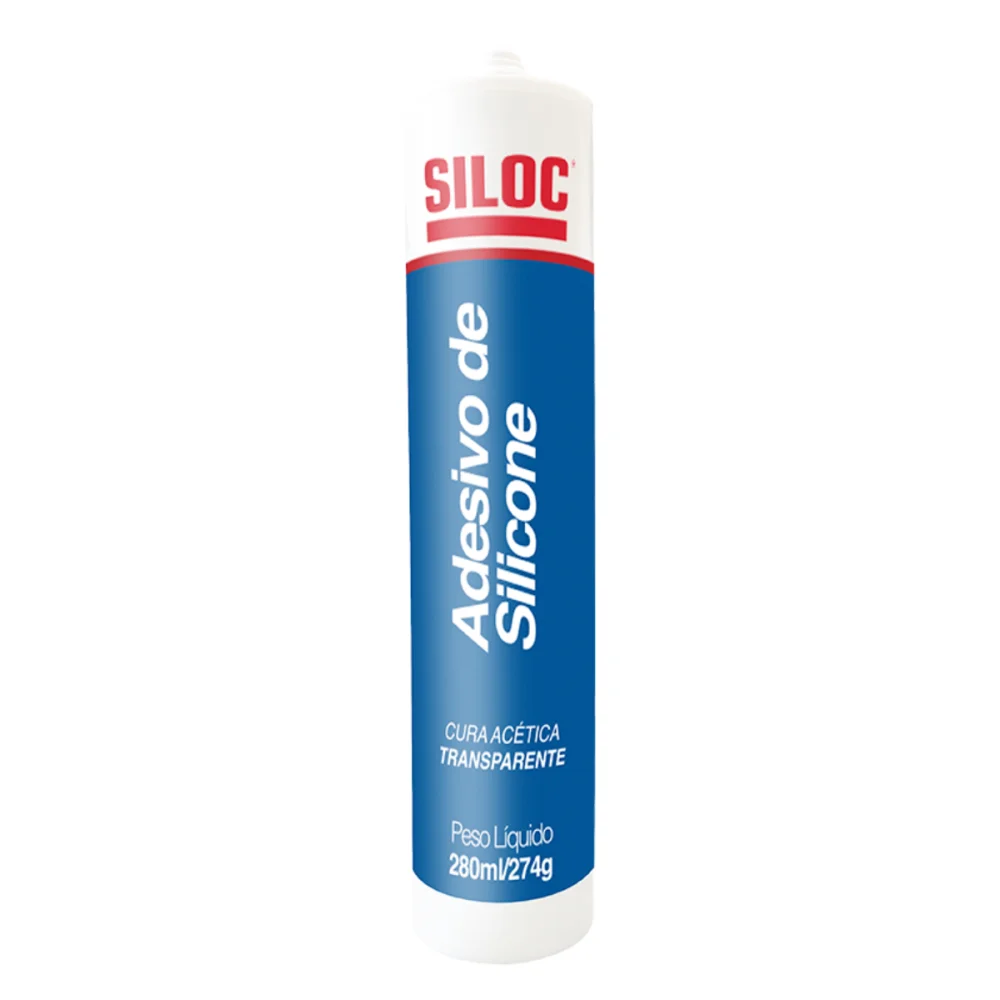 SILICONE ACETICO PRETO 280 ML / 274G - SILOC