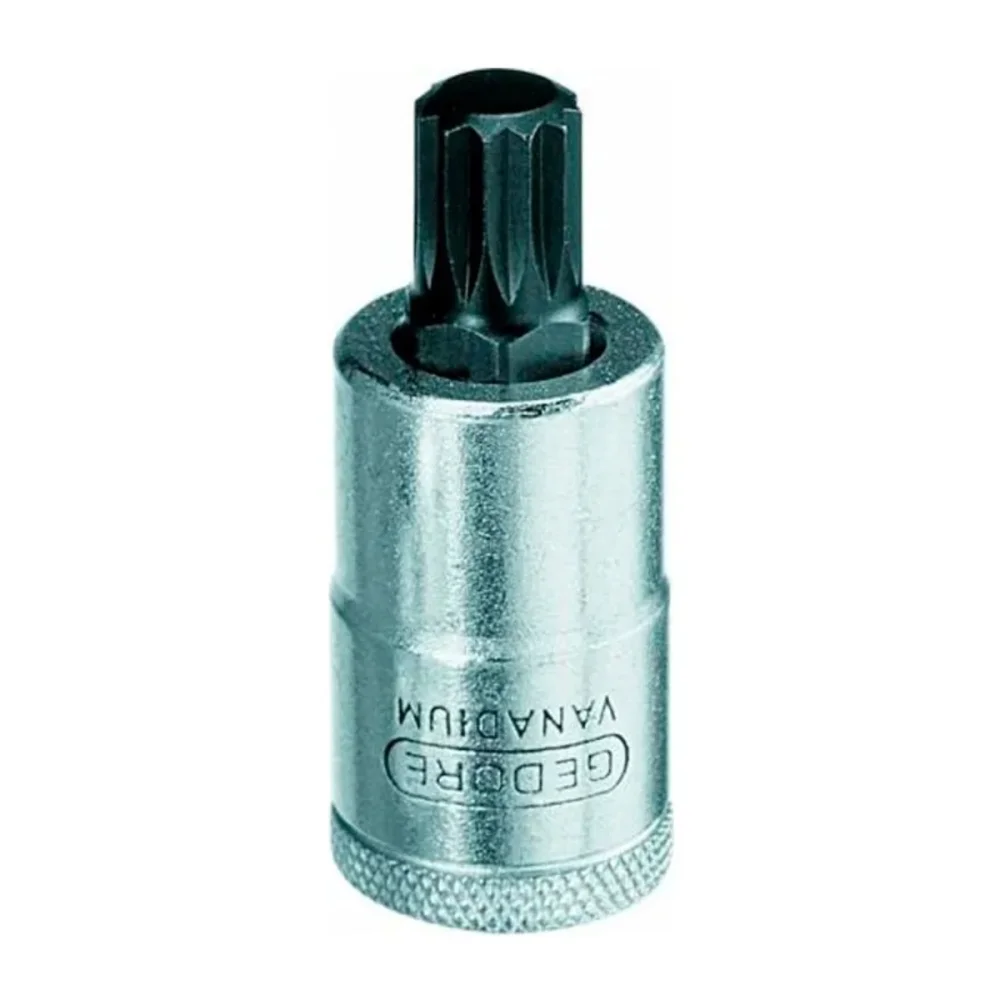 SOQUETE MULTIDENTADO 10 MM. ENCAIXE 1/2"  (INX19) - GEDORE