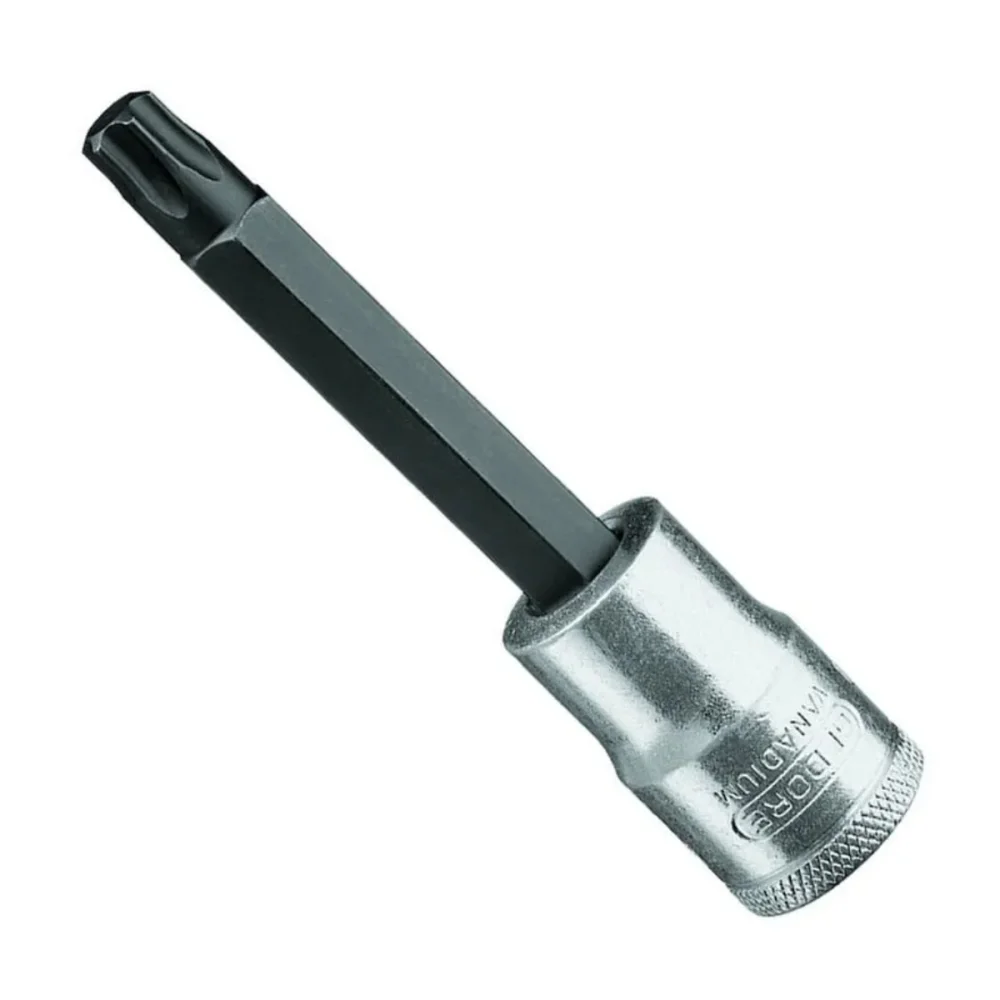 SOQUETE PERFIL TORX T55, LONGO, ENCAIXE 1/2" (ITX19L) - GEDORE