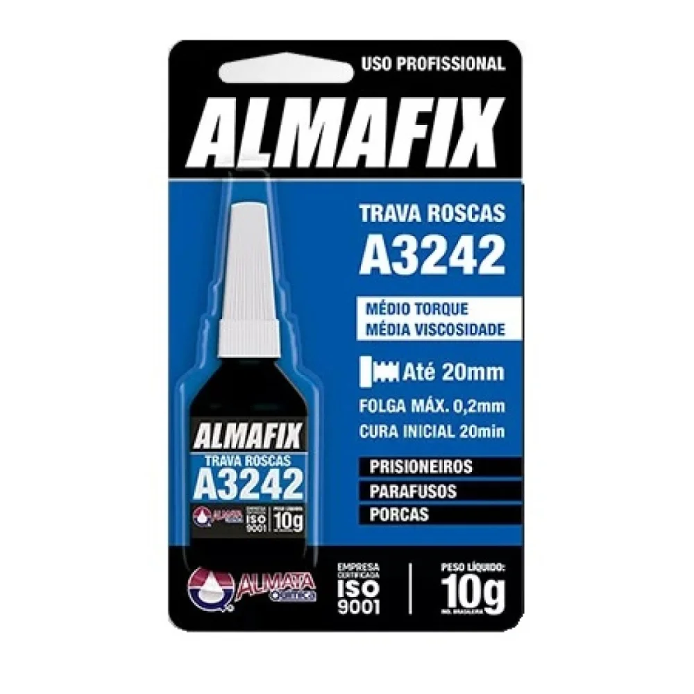 TRAVA ROSCA DE MEDIO TORQUE A3242, 10G - ALMAFIX